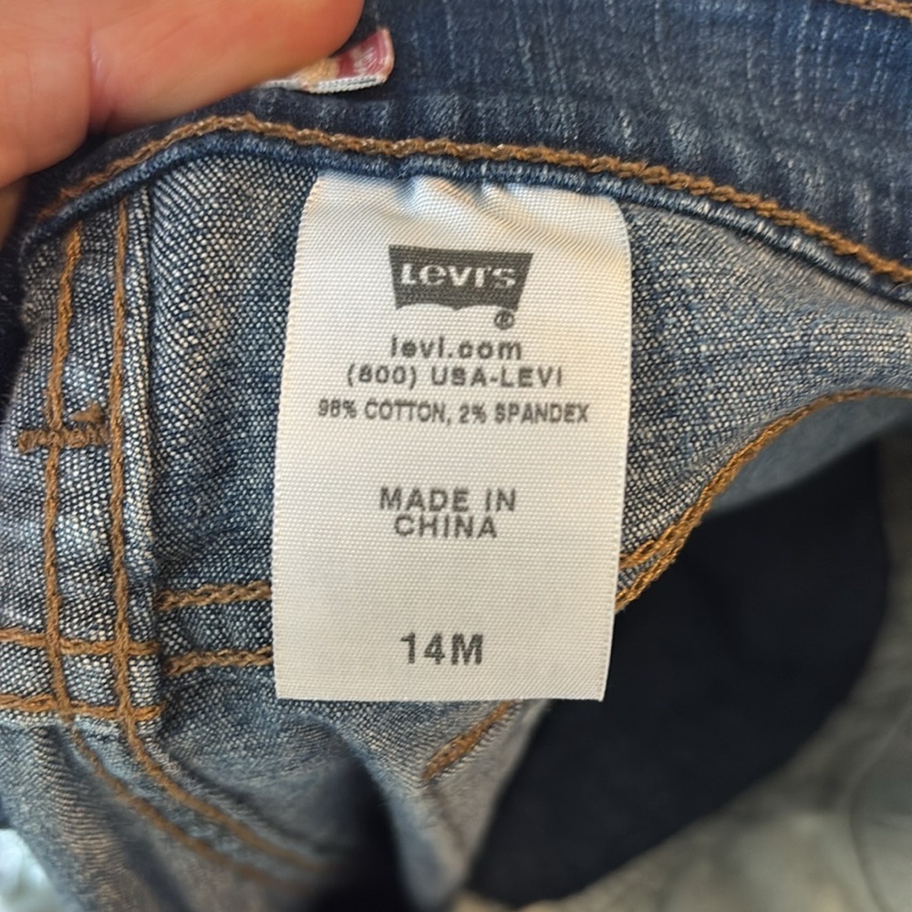 Levi's Blue Skimming bootcut maternity jeans - Picture 4 of 6